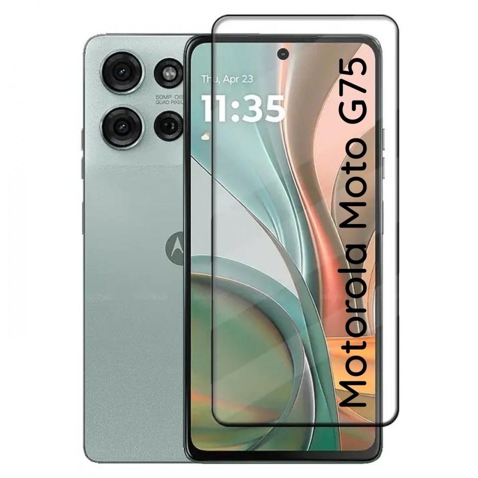 Folie pentru Motorola Moto G75, SKYDDAR INNOVATION, Sticla Securizata, Ultra HD, Protectie 111D, Montare Simplă, set cu sticker, Transparent
