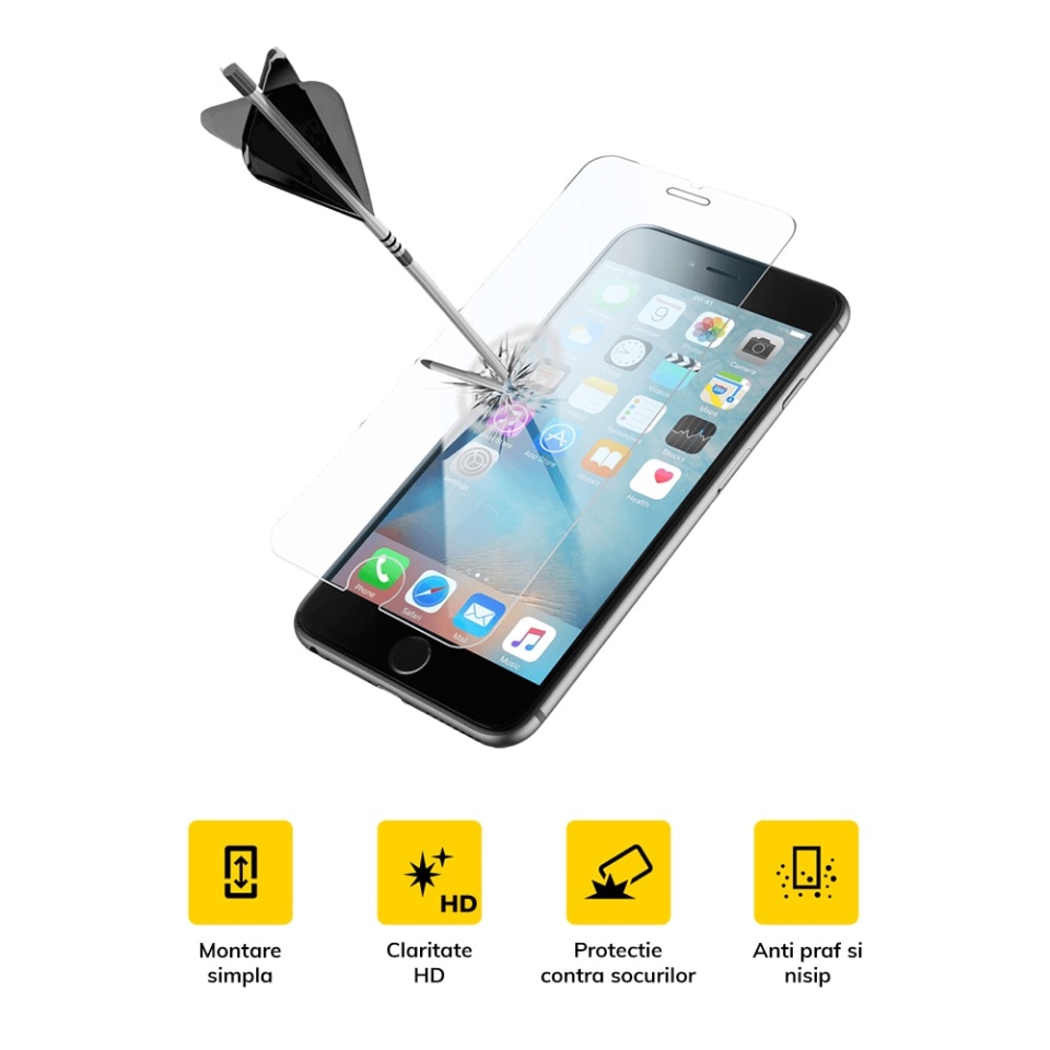 Folie pentru Samsung Galaxy A71 4G / Galaxy Note 10 Lite / Galaxy M51 / Galaxy A71 5G, SKYDDAR INNOVATION, Protectie 9H, 0.3mm, Clear Vision, set cu sticker, Transparent - 2 | YEO
