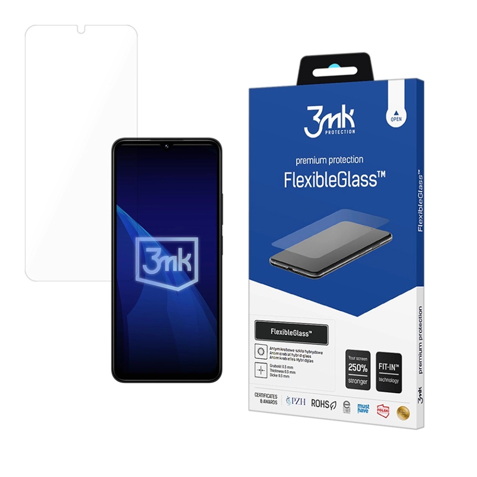 Folie pentru Xiaomi Redmi 14C / Poco C75 din silicon, 3mk FlexibleGlass, Transparent