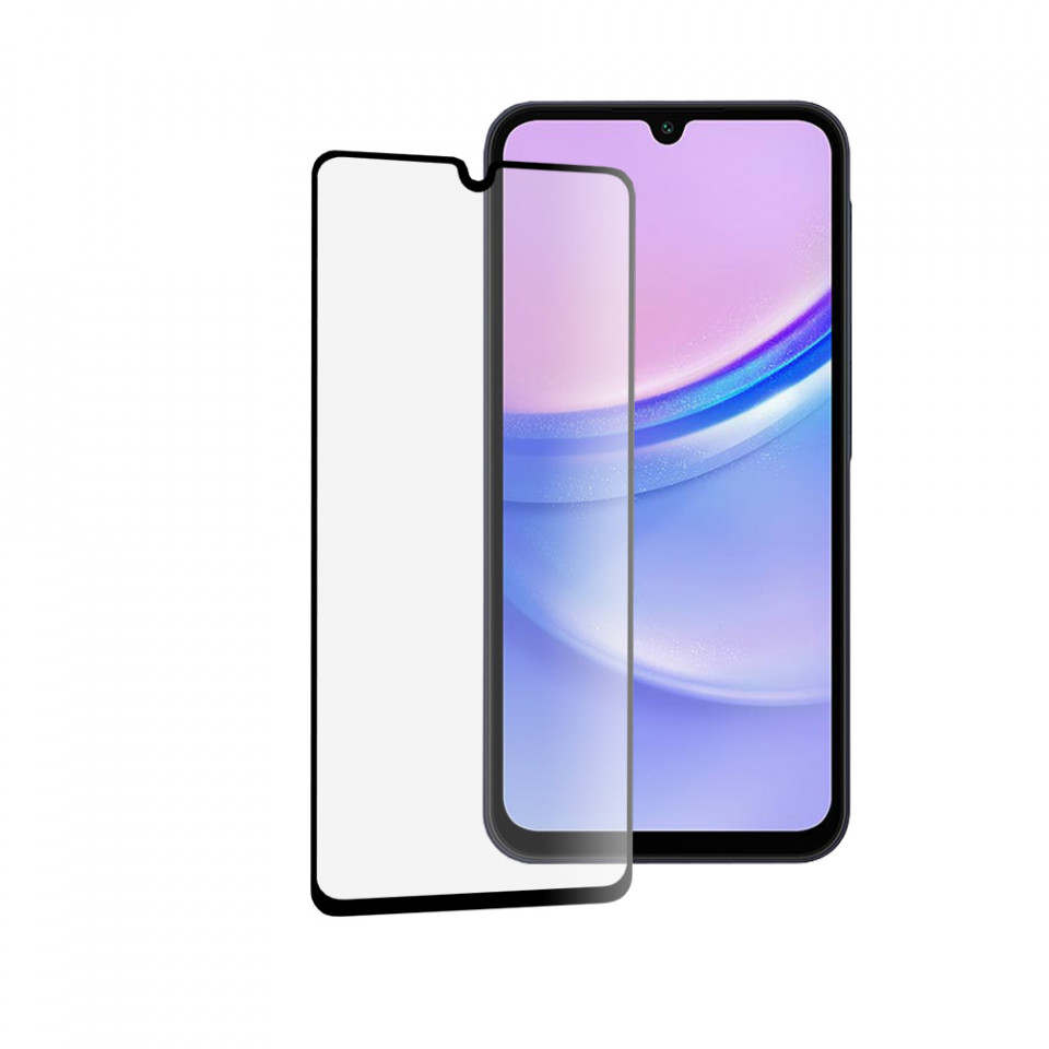 Folie sticla pentru Samsung Galaxy A15 4G / A15 5G / A24 / A25 5G, full glue, SKYDDAR 9H - Negru