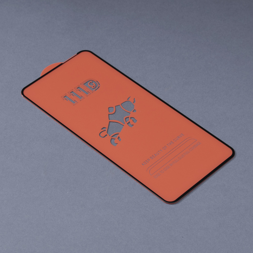 Folie Xiaomi Redmi Note 10 5G ce acopera tot ecranul 111D, Techsuit - Negru - 1 | YEO