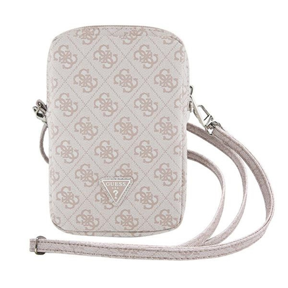 Geanta Guess, Piele Ecologica, Zip Triangle 4G, Roz - 1 | YEO