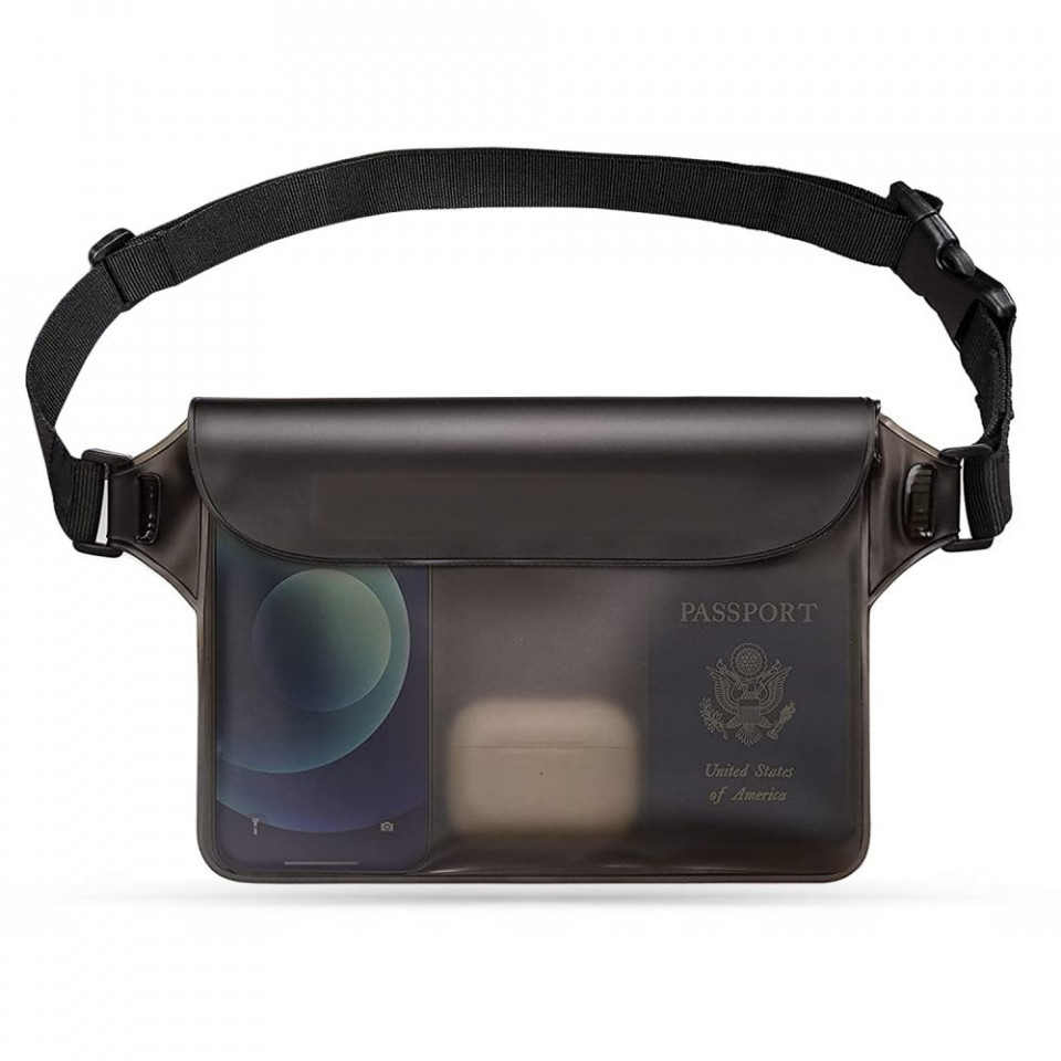 Geanta Universala pentru Accesorii, Waterproof, Techsuit - Negru