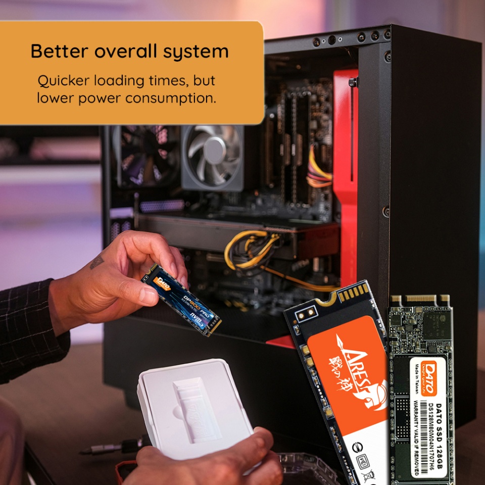 Hard SSD memorie interna Dato, 2TB, PCIe Gen4x4, 3300MB/s, (DP800) - 2 | YEO