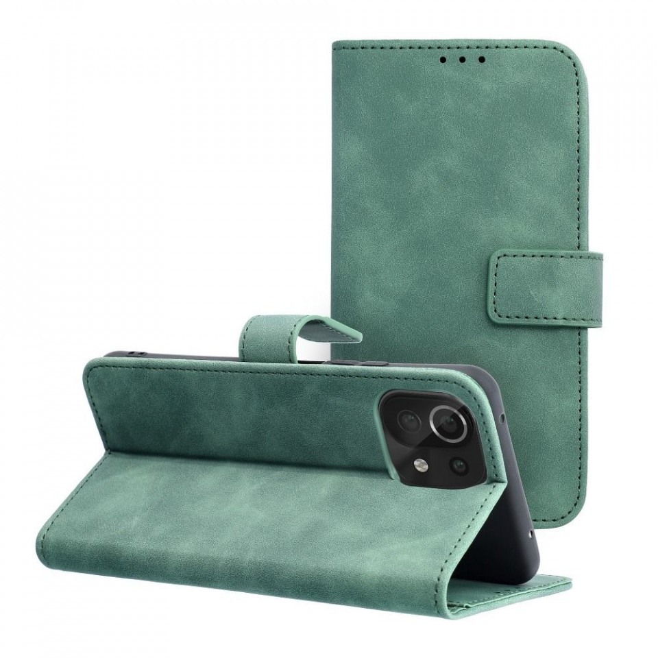 Husa Xiaomi Poco M4 Pro 5G / Redmi Note 11T / Redmi Note 11S tip carte magnetic, Skyddar Tender - Verde