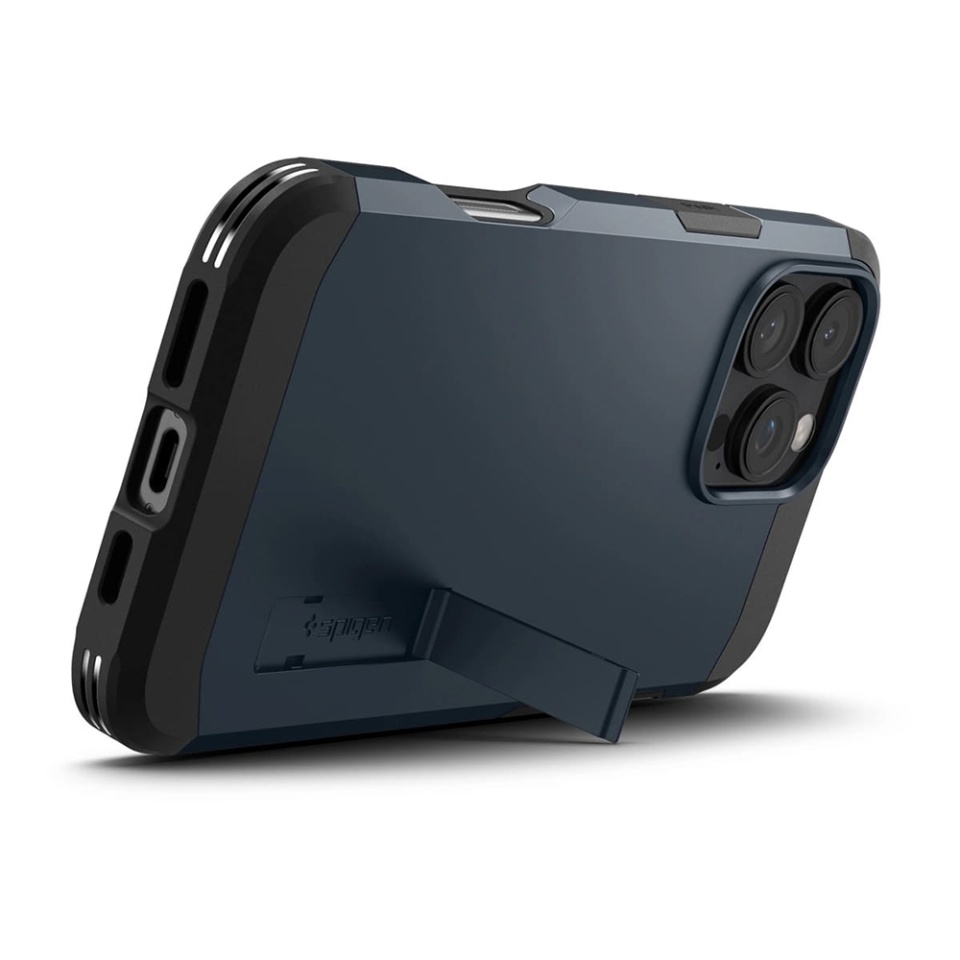 Husa Antisoc iPhone 16 Pro, Spigen Tough Armor - Albastru - 3 | YEO