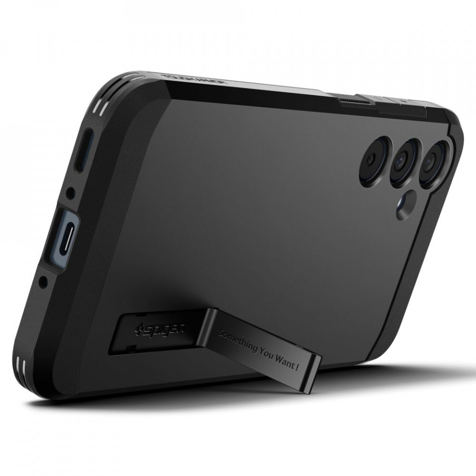 Husa Antisoc Samsung Galaxy A35 5G, Spigen Tough Armor - Negru - 2 | YEO
