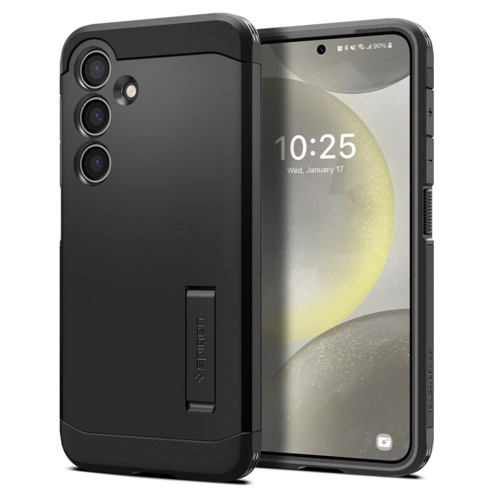 Husa Antisoc Samsung Galaxy S24 FE, Spigen Tough Armor - Negru