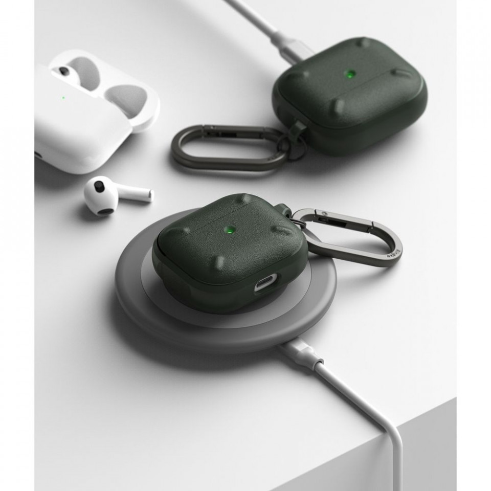 Husa Apple AirPods 3 (2021), Onyx Ringke - Dark Green - 4 | YEO