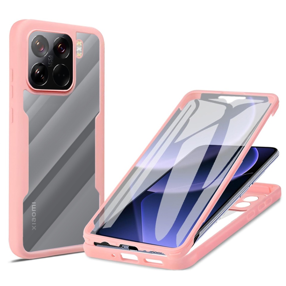 Husa + Folie pentru Xiaomi 15 Pro, SKYDDAR INNOVATION, [Pachet 360°] ColorVerse, set cu sticker, Roz