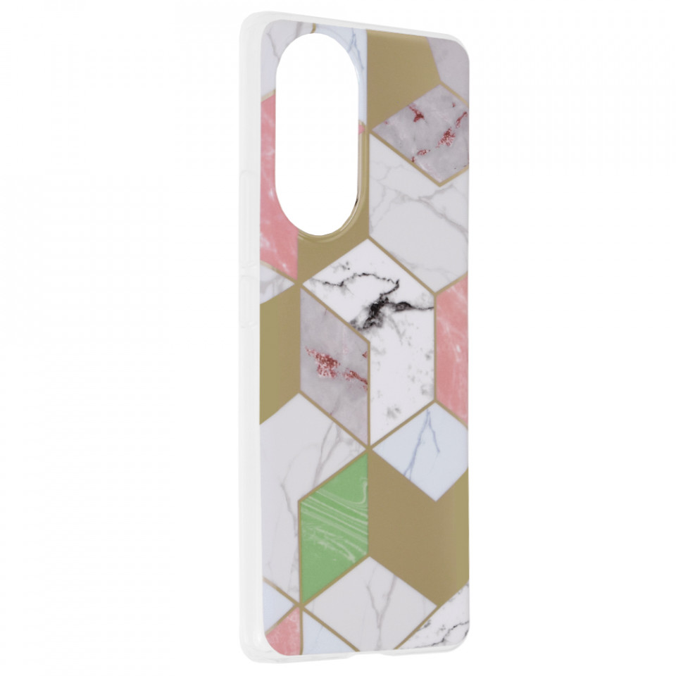 Husa Huawei Nova 9 / Honor 50 Marble Series, Techsuit - Purple Hex - 1 | YEO