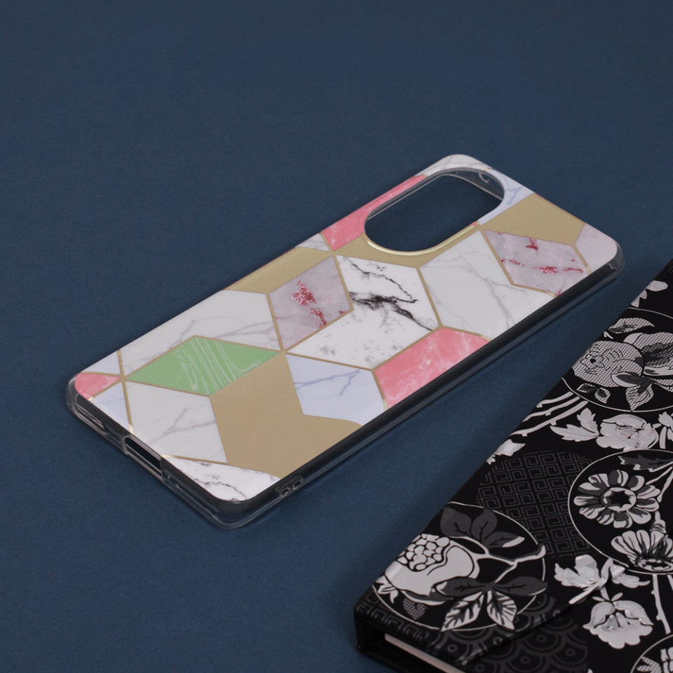 Husa Huawei Nova 9 / Honor 50 Marble Series, Techsuit - Purple Hex - 3 | YEO