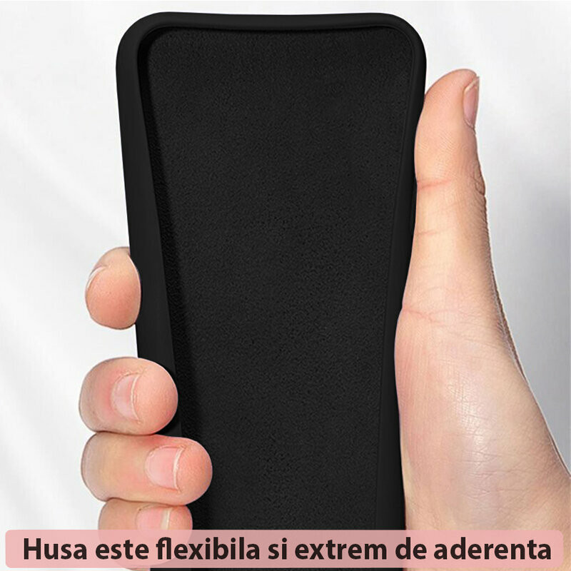 Husa Huawei Nova Y70 din silicon moale, Techsuit Soft Edge - Negru - 1 | YEO