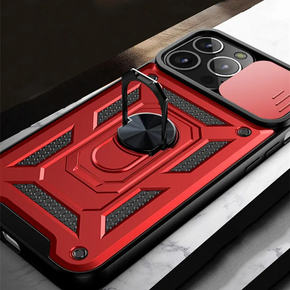 Husa iPhone 12 / 12 Pro cu inel magnetic si protectie camera Skyddar CamShield - Mint - 2 | YEO