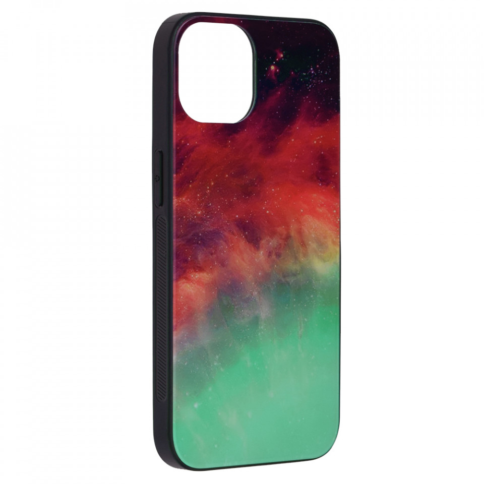 Husa iPhone 13 Pro Max cu sticla securizata, Techsuit Glaze - Fiery Ocean