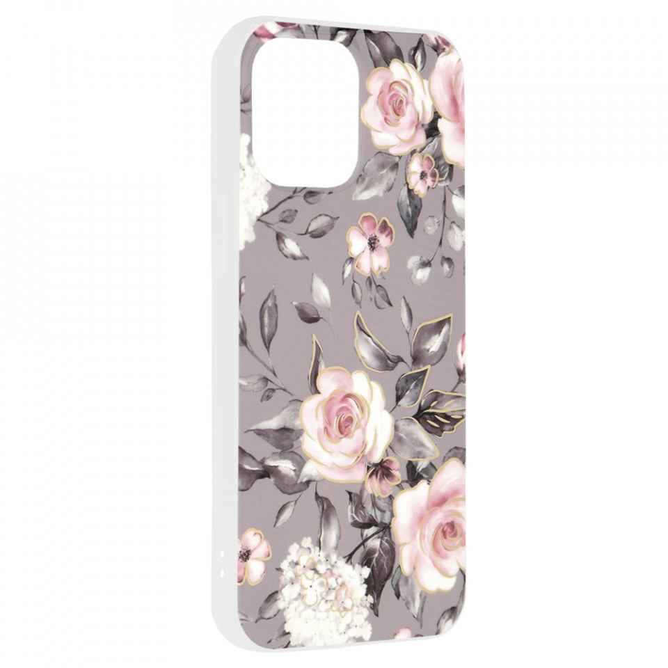 Husa iPhone 13 Pro Max Marble Series, Techsuit - Bloom of Ruth Gray - 1 | YEO