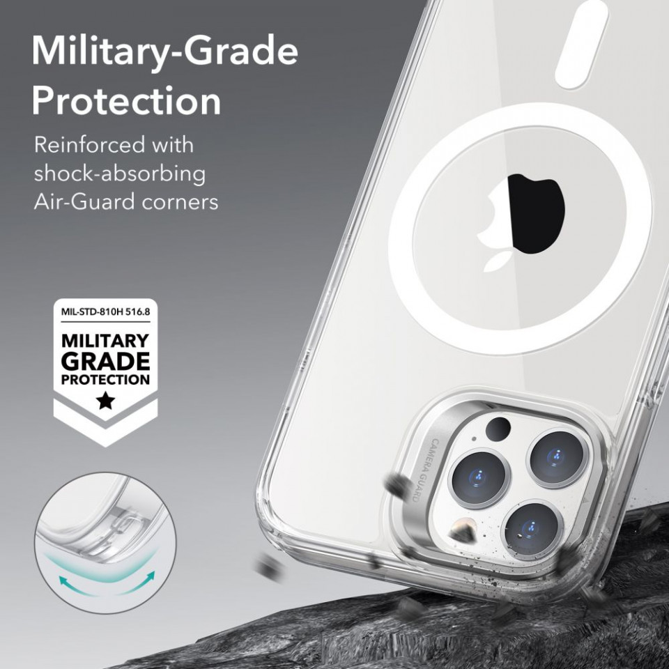 Husa iPhone 14 Pro, ESR Classic Kickstand - Transparent - 2 | YEO
