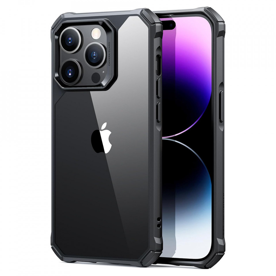 Husa iPhone 14 Pro Max, Air Armor ESR - Negru/transparenta