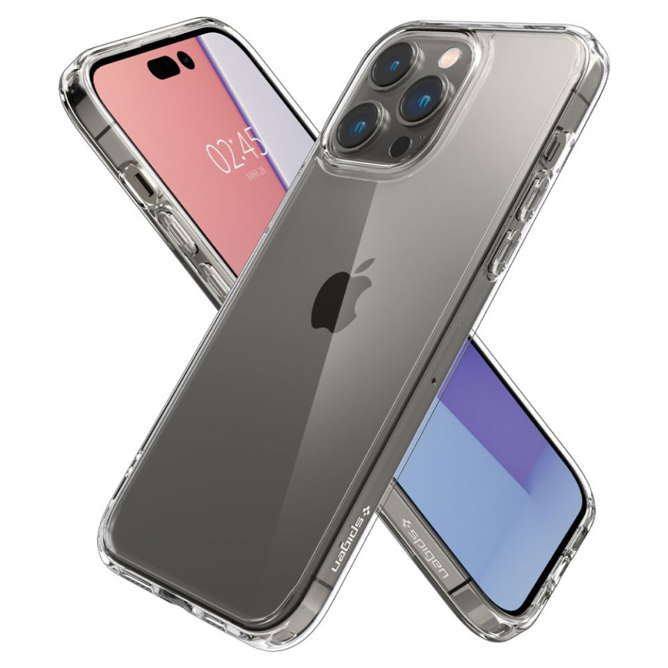 Husa iPhone 14 Pro Max Spigen Ultra Hybrid - Clear - 3 | YEO