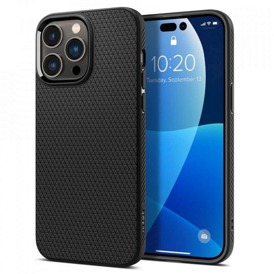 Husa iPhone 14 Pro Spigen Liquid Air - Matte Black