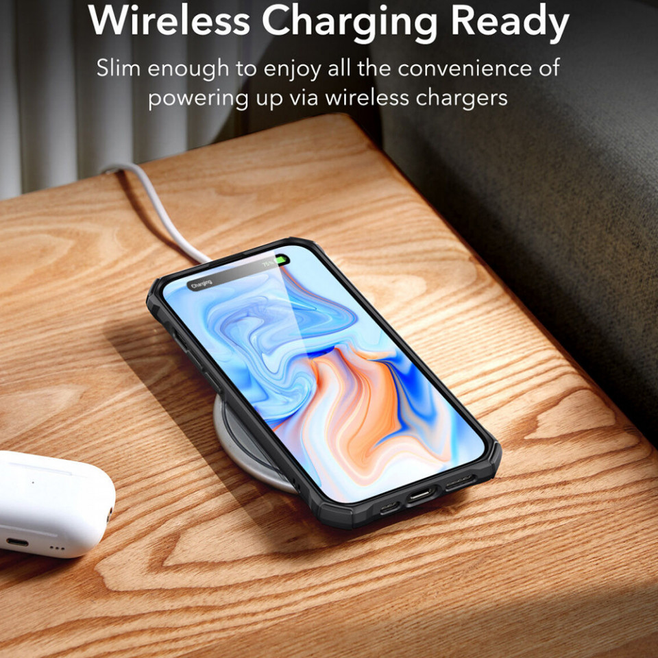 Husa iPhone 15 Plus, Air Armor ESR - Negru - 7