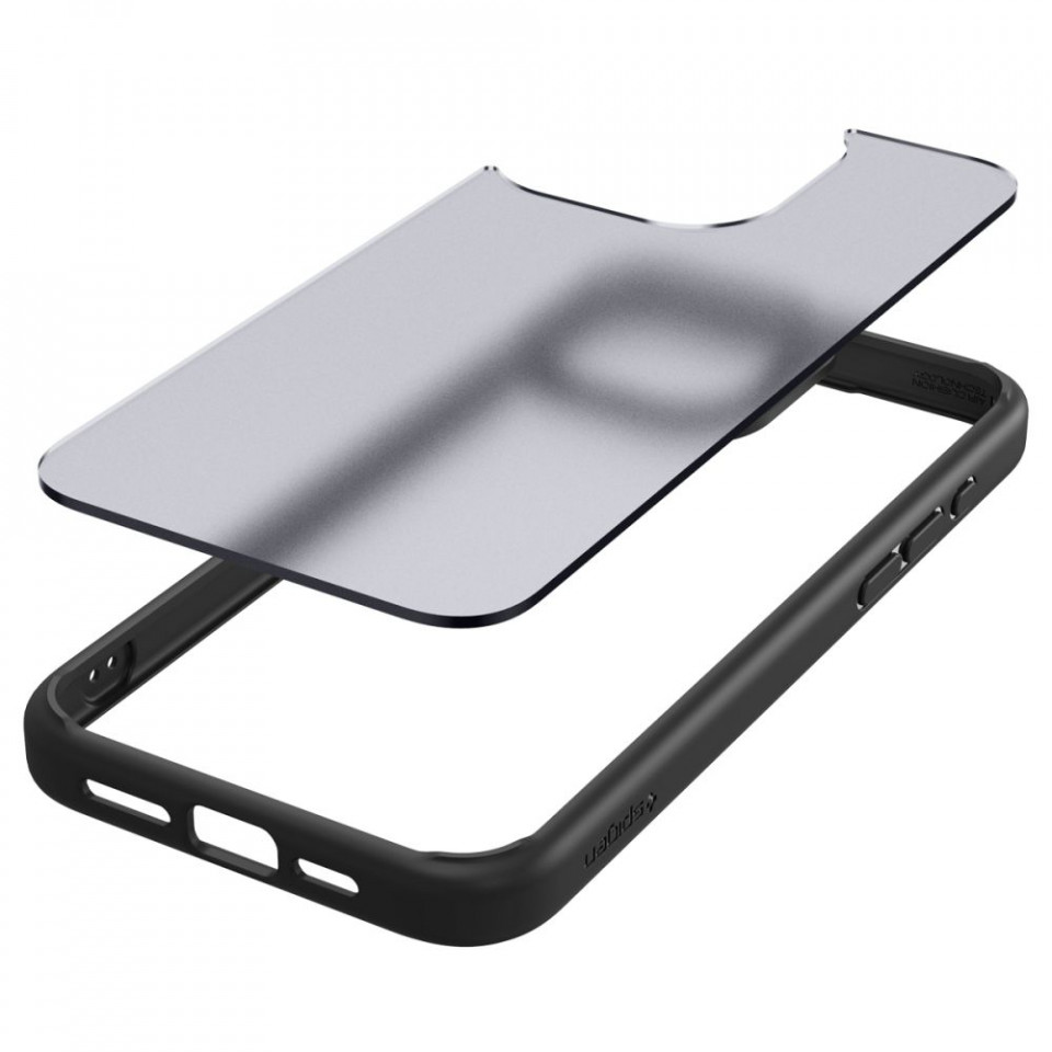 Husa iPhone 15 Pro, Spigen Ultra Hybrid - Frost Black - 3 | YEO