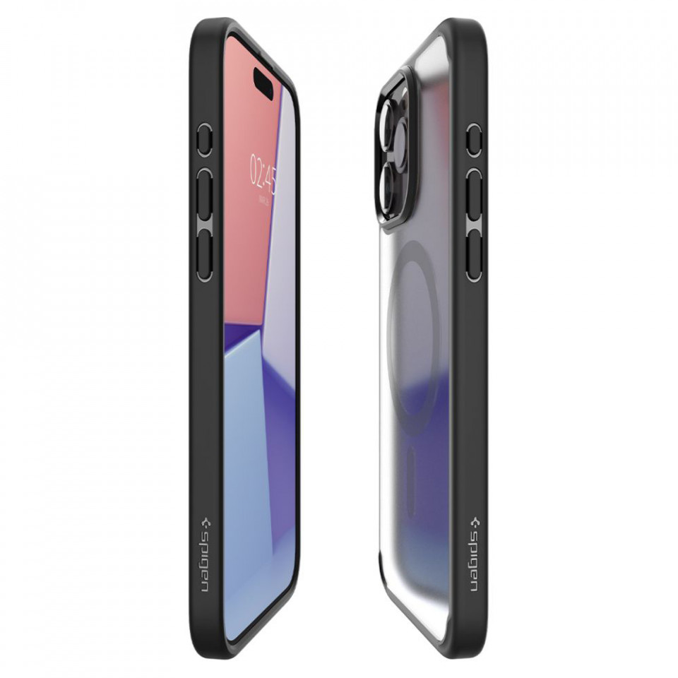 Husa iPhone 15 Pro, Spigen Ultra Hybrid MagSafe - Frost Black - 1 | YEO