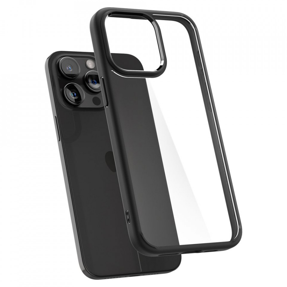 Husa iPhone 15 Pro, Spigen Ultra Hybrid - Matte Black - 1 | YEO