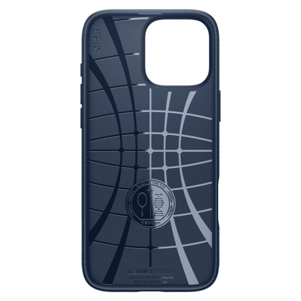 Husa iPhone 16 Pro flexibila, Spigen Liquid Air - Bleumarin - 1 | YEO