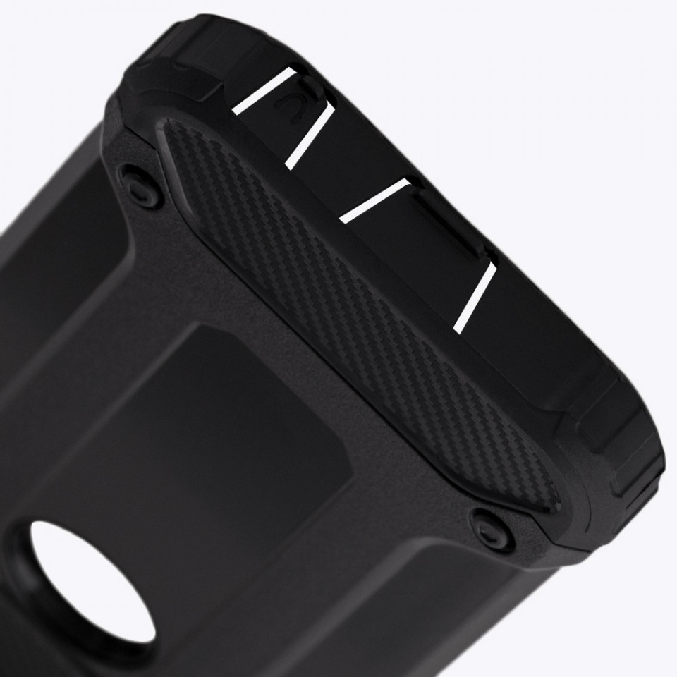 Husa iPhone 5 / 5s / SE din plastic dur, Techsuit Hybrid Armor - Negru - 2 | YEO
