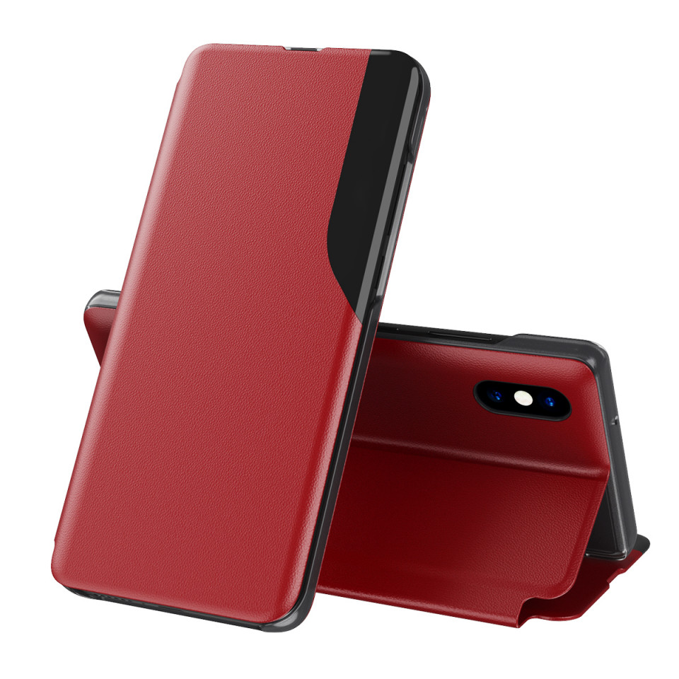 Husa iPhone XS Max tip carte, Techsuit eFold - Rosu