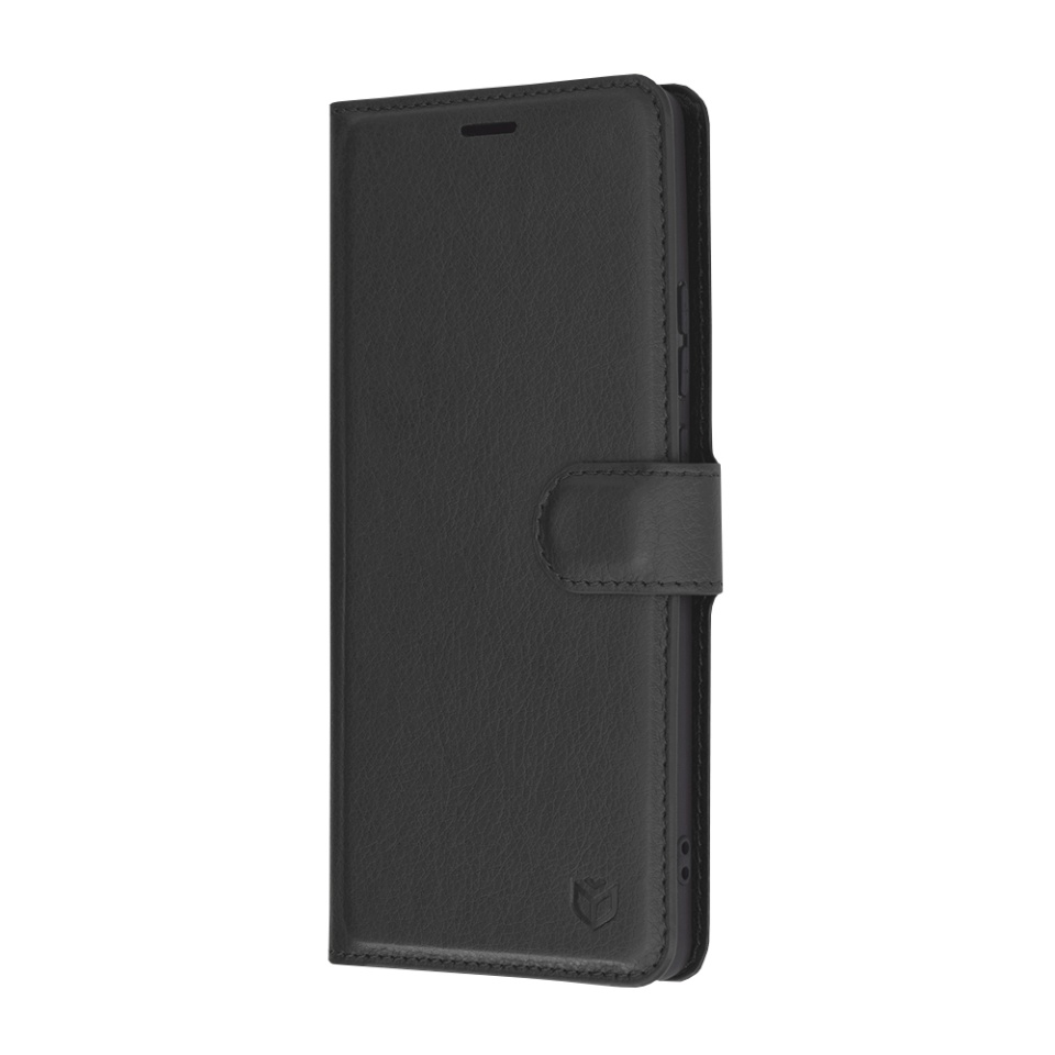 Husa Motorola Edge 50 Ultra tip Carte, cu Portofel Interior, Finisaje Premium, SKYDDAR Leather Wallet - Negru - 3 | YEO
