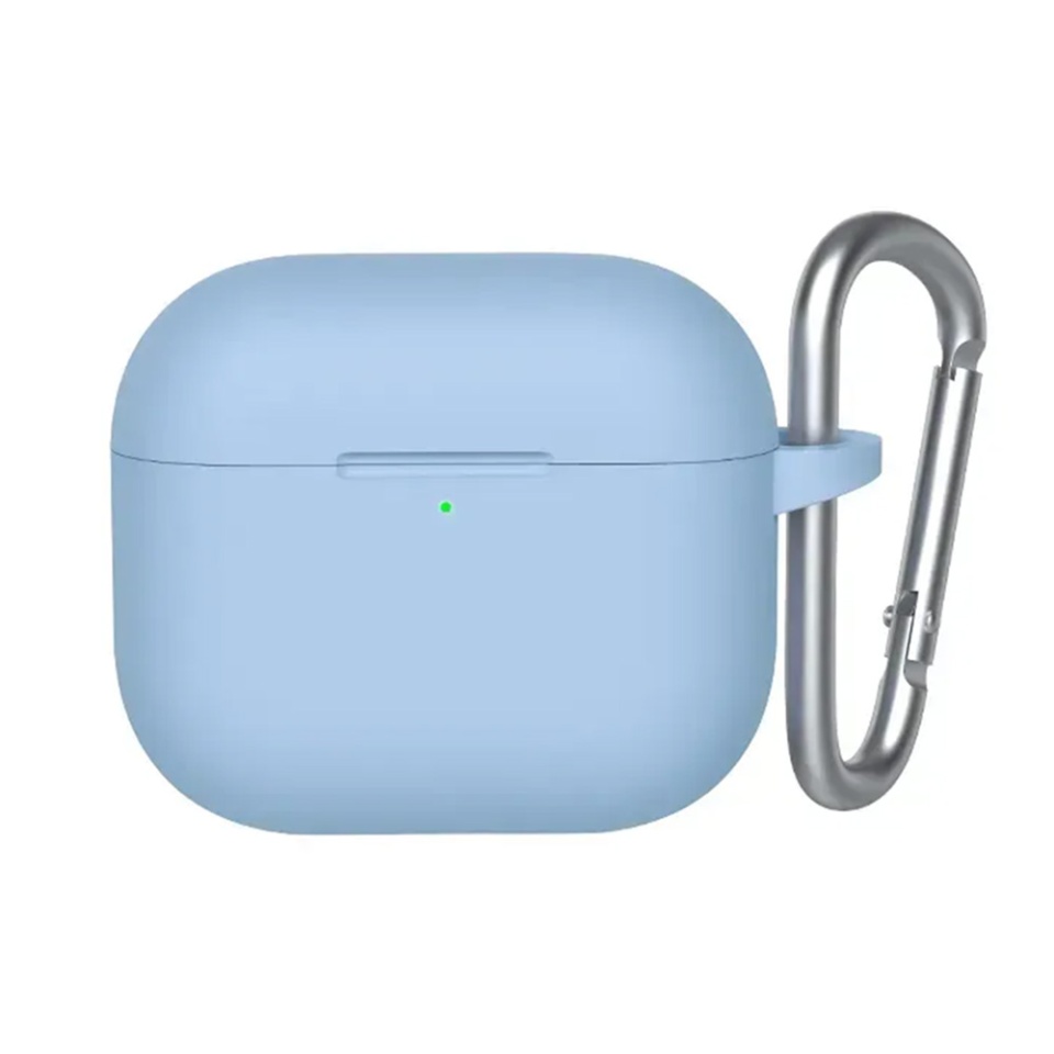 Husa pentru AirPods 4 din silicon moale, Blueo Liquid Silicone, Bleu - 1 | YEO