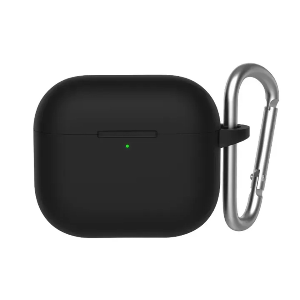 Husa pentru AirPods 4 din silicon moale, Blueo Liquid Silicone, Negru - 1 | YEO