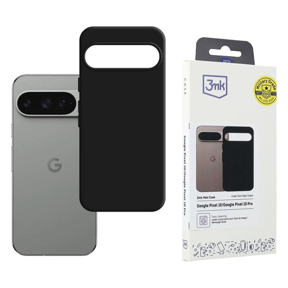 Husa pentru Google Pixel 10 / Pixel 10 Pro, 3mk Matt Case, Negru