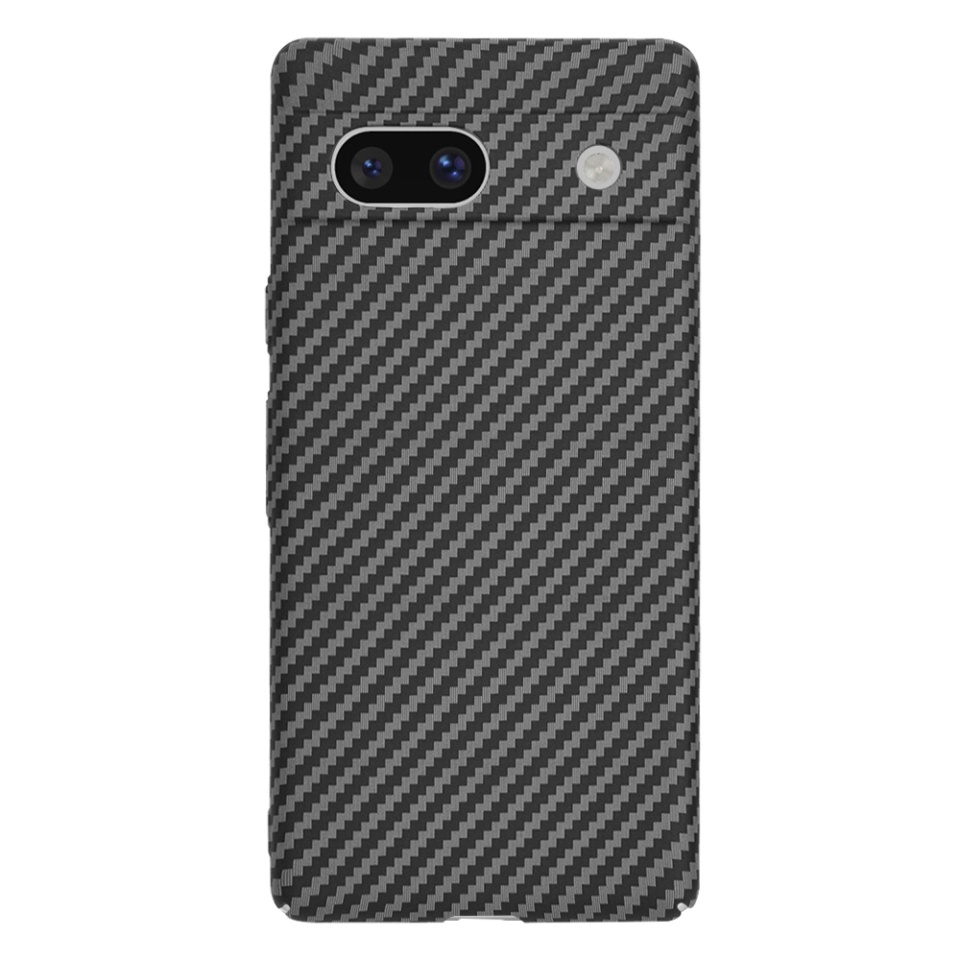 Husa pentru Google Pixel 7a, Finisaj Premium cu Textura de Carbon, Design Elegant, SKDR CarbonFlex - Negru - 2 | YEO
