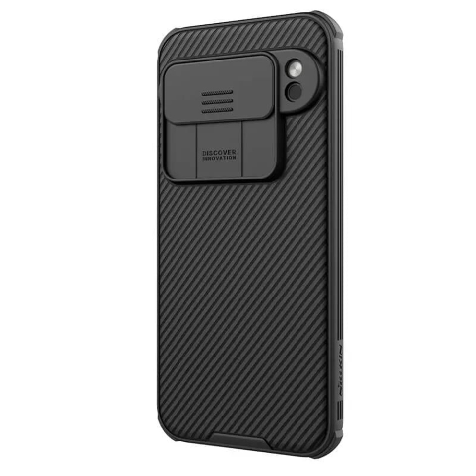 Husa pentru Google Pixel 9 Pro cu inel magnetic si protectie camera Nillkin CamShield - Negru - 1 | YEO
