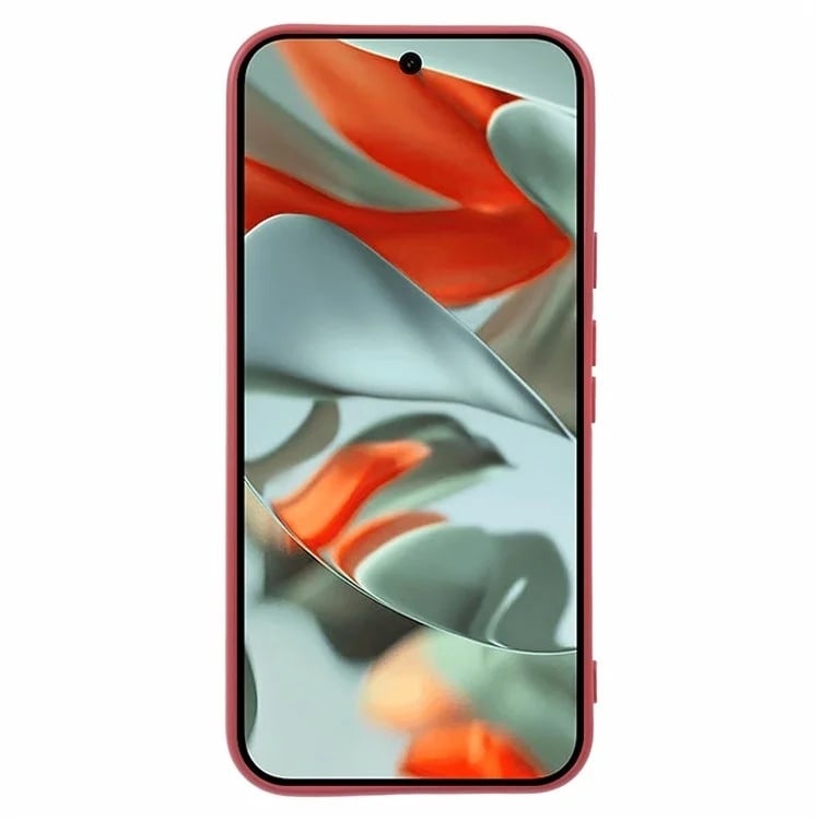 Husa pentru Google Pixel 9 Pro din Silicon Catifelat, Protectie Premium, Skyddar SoftElegance - Bordo - 2 | YEO