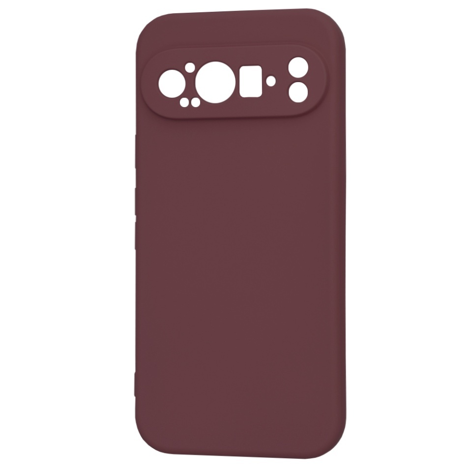 Husa pentru Google Pixel 9 Pro, SKYDDAR INNOVATION, din Silicon Catifelat, SoftElegance, set cu sticker, Bordo - 3 | YEO
