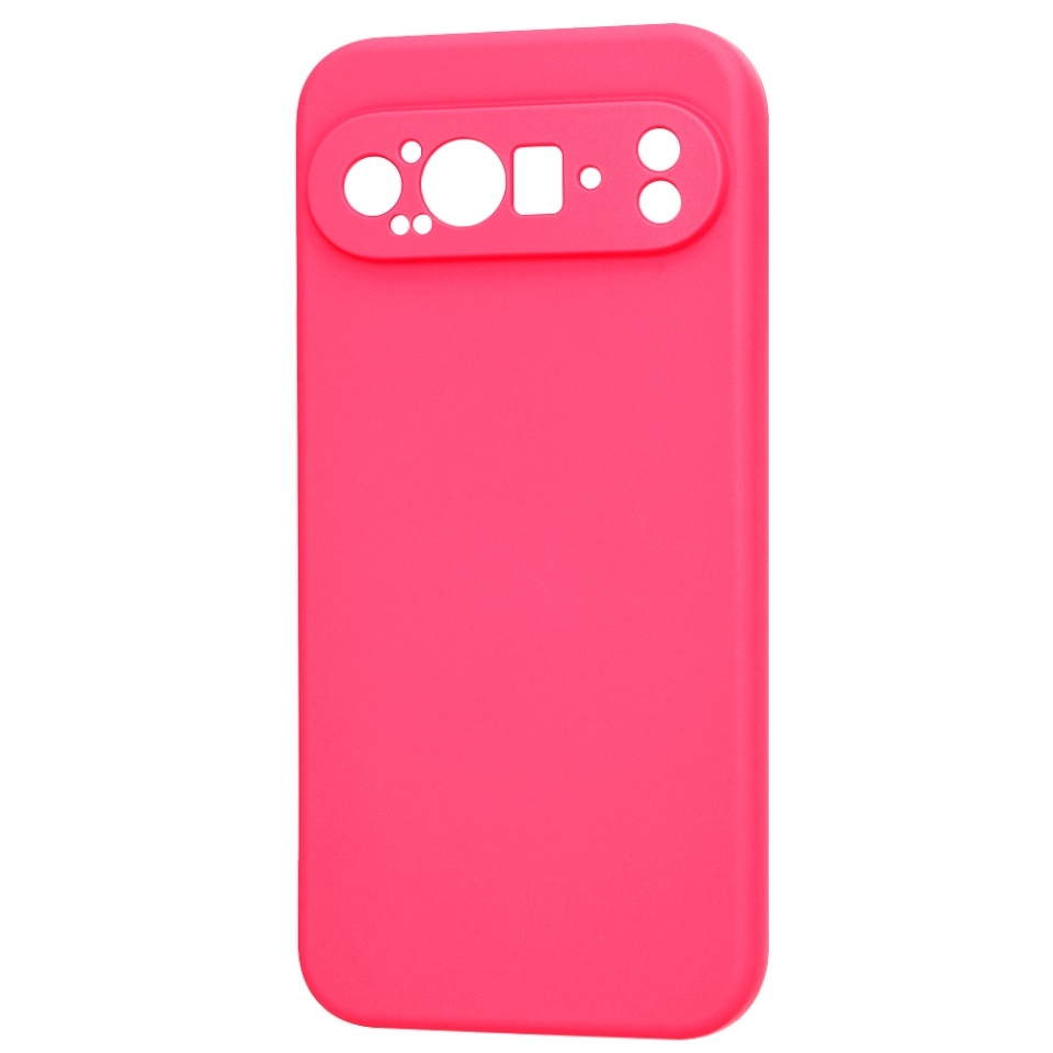 Husa pentru Google Pixel 9 Pro XL, SKYDDAR INNOVATION, din Silicon Catifelat, SoftElegance, set cu sticker, Fucsia - 3 | YEO