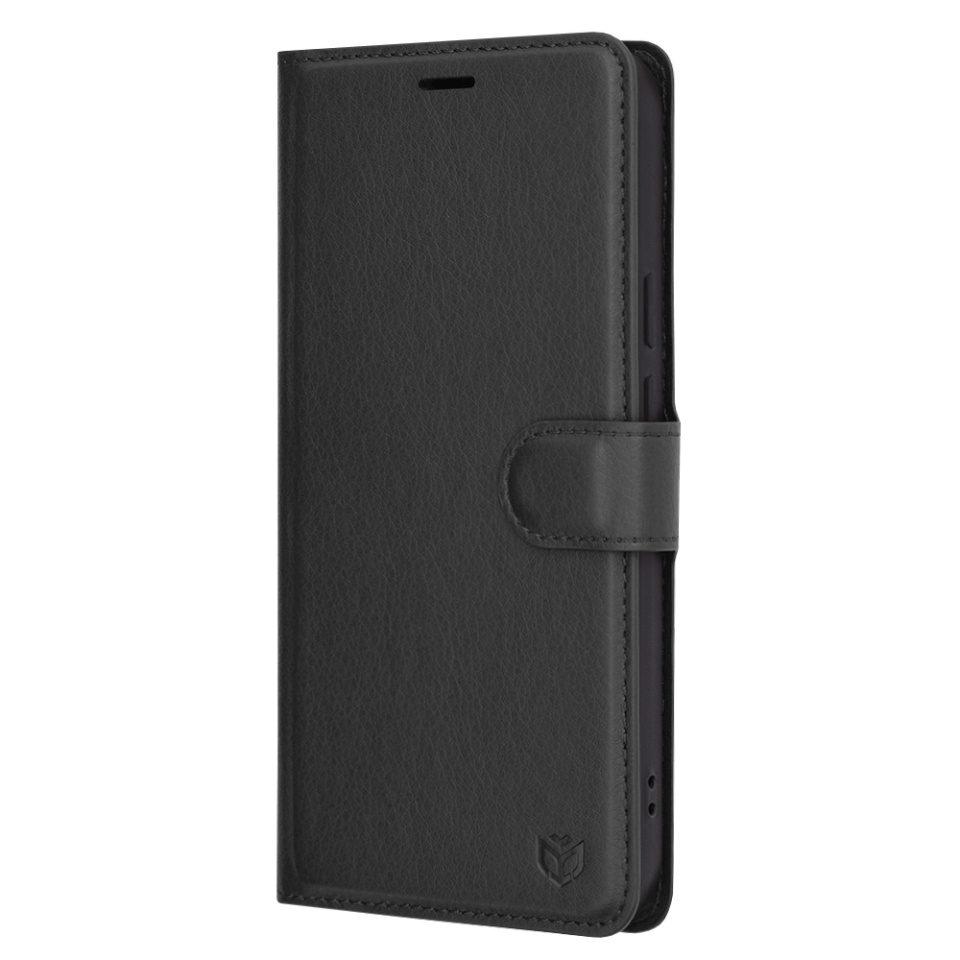 Husa pentru Google Pixel 9 Pro XL, SKYDDAR INNOVATION, Leather Folio tip Carte, cu Portofel Interior, Finisaje Premium, set cu sticker, Negru - 3 | YEO