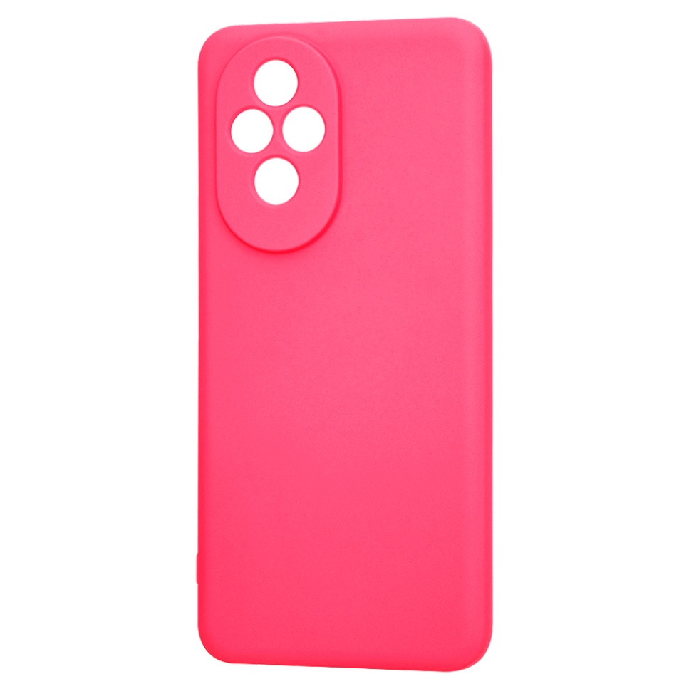 Husa pentru Honor 200 din Silicon Catifelat, Protectie Premium, Skyddar SoftElegance - Fucsia - 3 | YEO