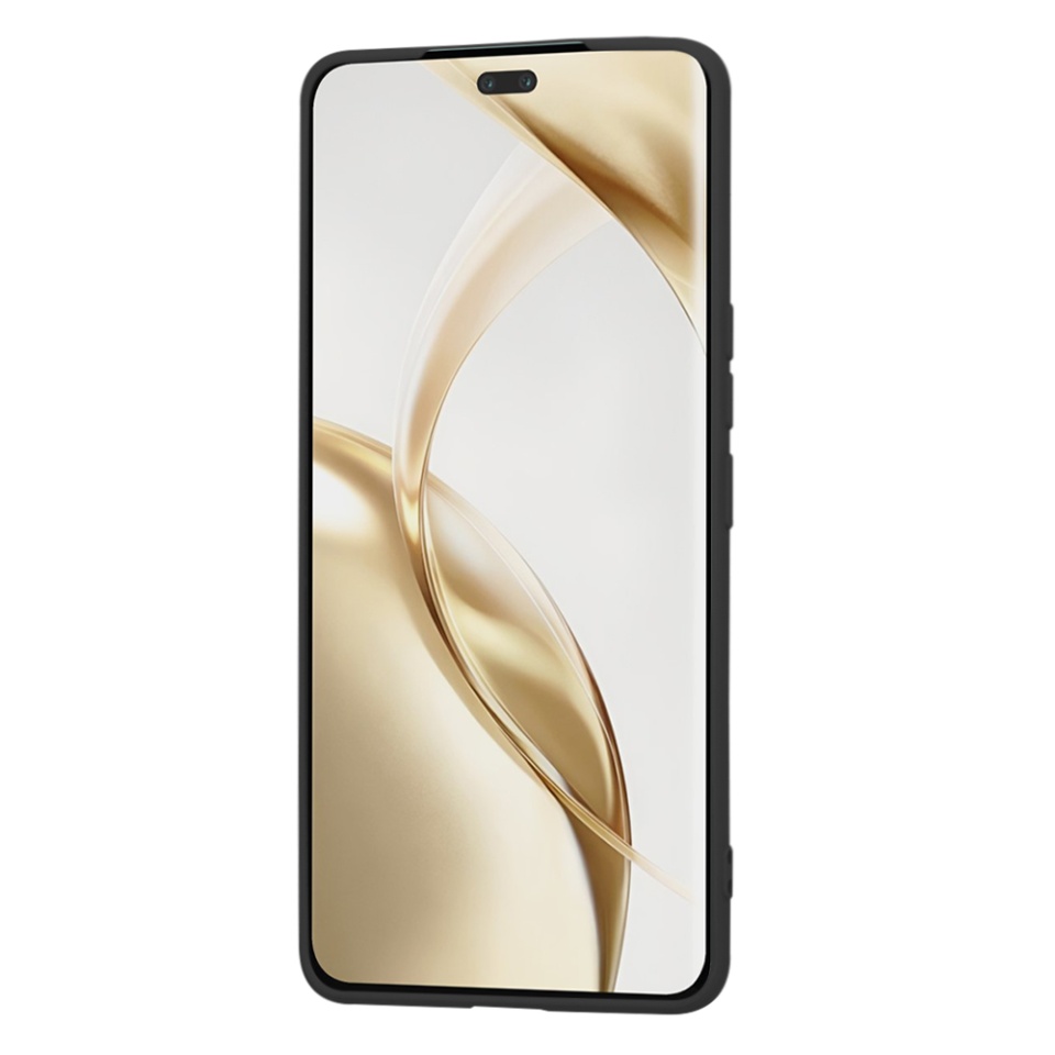 Husa pentru Honor 200 Pro din Silicon Catifelat, Protectie Premium, Skyddar SoftElegance - Negru - 1 | YEO