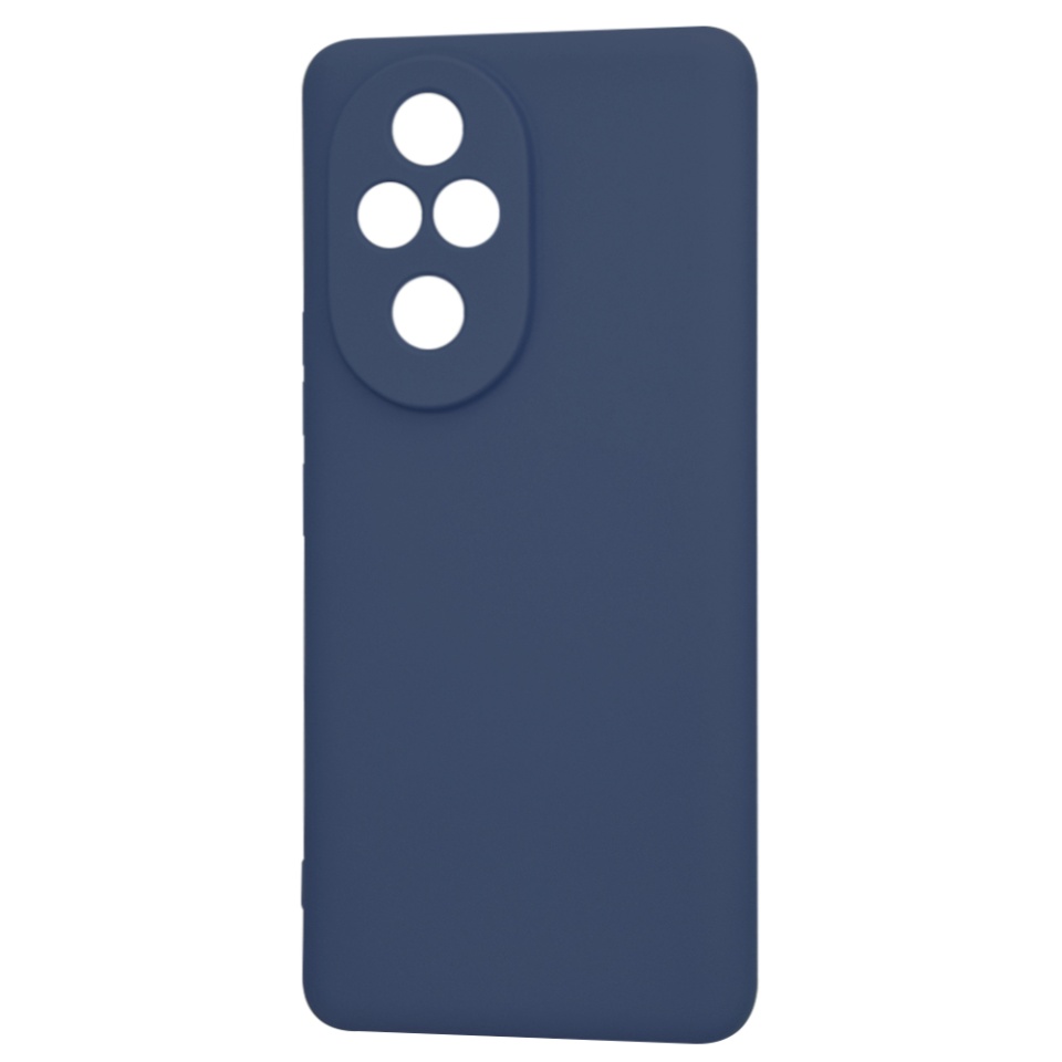 Husa pentru Honor 200 Pro din Silicon Catifelat, Protectie Premium, Skyddar SoftElegance - Bleumarin - 3 | YEO