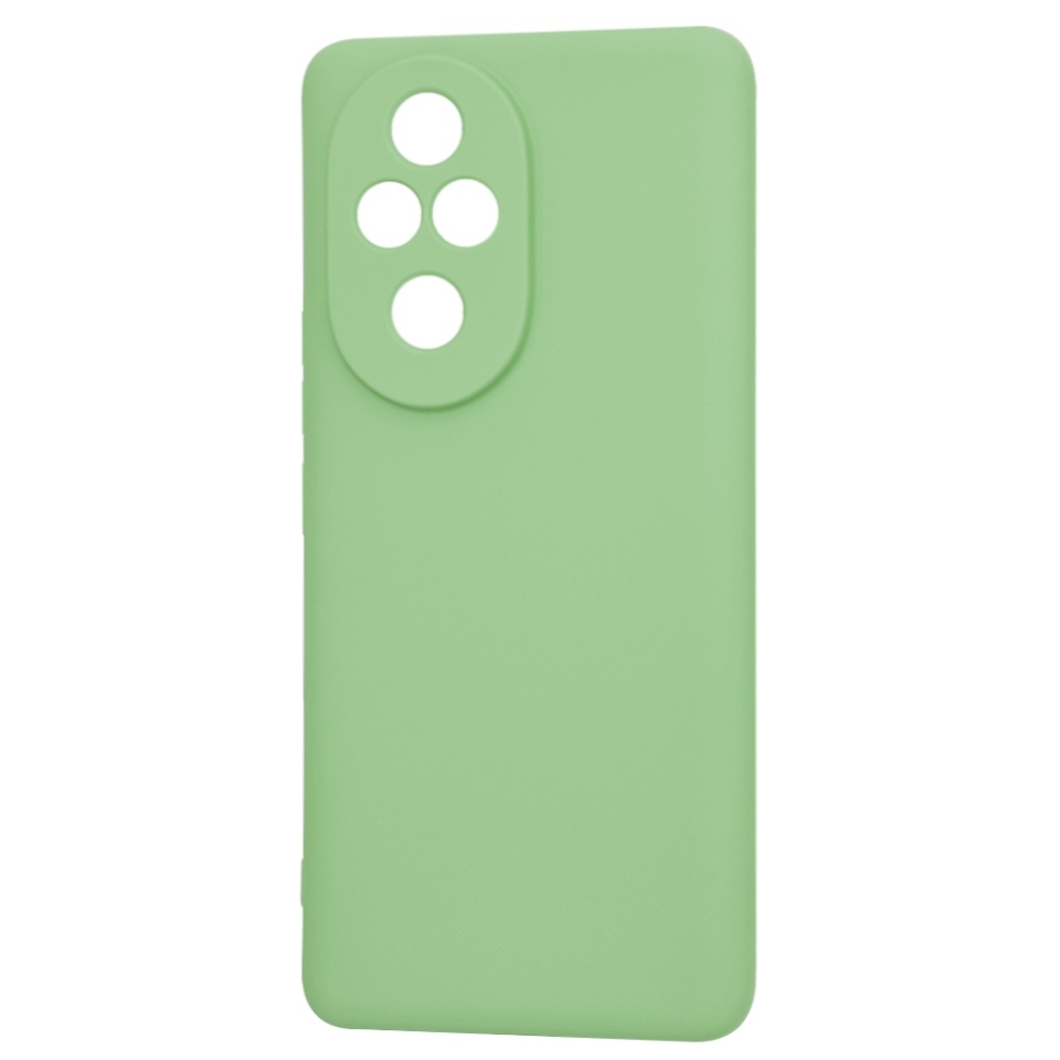 Husa pentru Honor 200 Pro din Silicon Catifelat, Protectie Premium, Skyddar SoftElegance - Verde deschis - 3 | YEO
