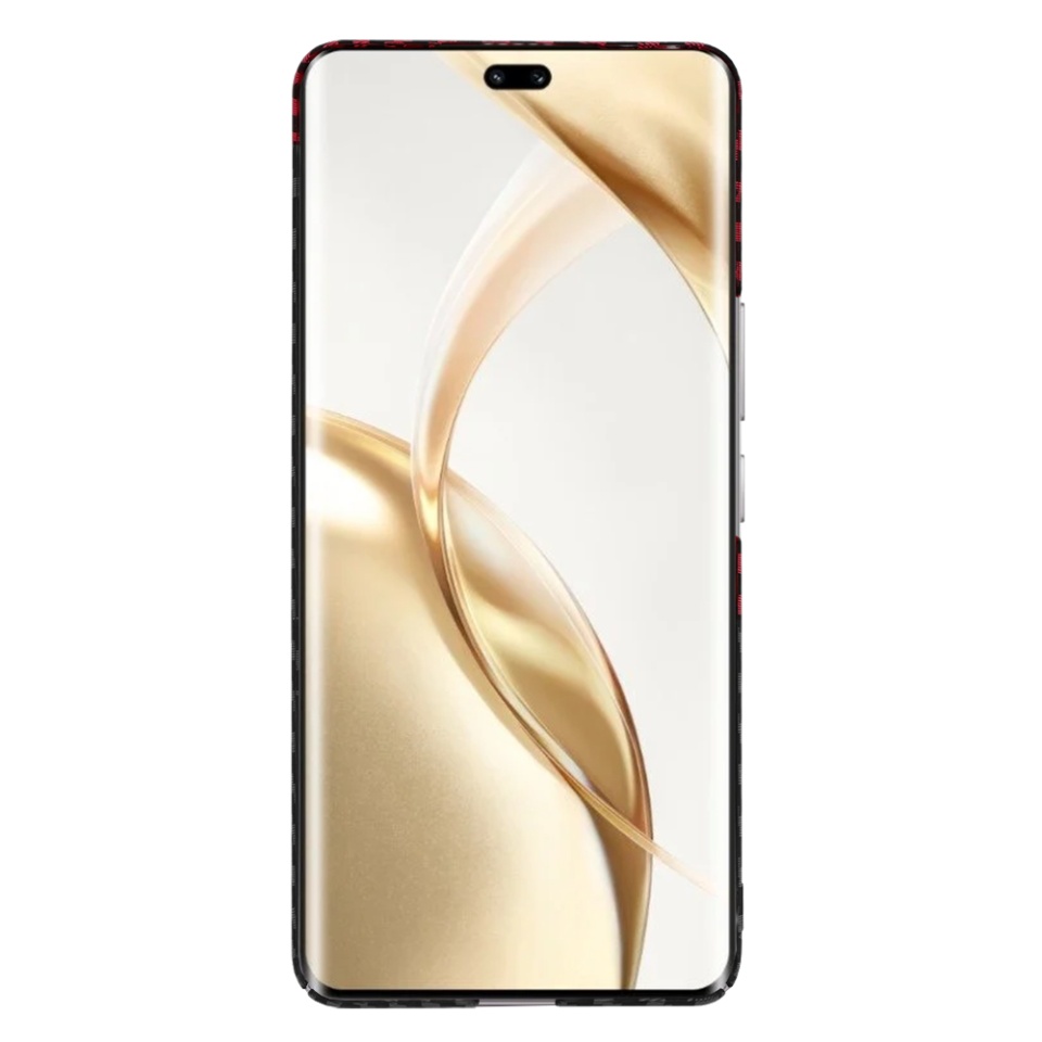 Husa pentru Honor 200 Pro, Finisaj Premium cu Textura de Carbon, Design Elegant, SKDR CarbonFlex - Rosu inchis - 2 | YEO