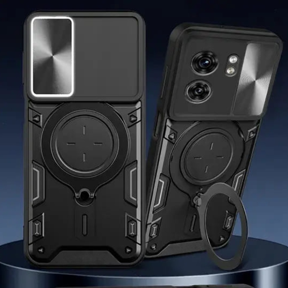 Husa pentru Honor 400 Lite, SKYDDAR INNOVATION, SafeCover, Inel Magnetic, Protectie Camera, Rosu, set cu sticker - 3 | YEO