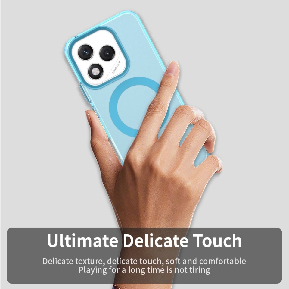 Husa pentru Honor 400 Lite, SKYDDAR INOVATION, CandyCase, Magsafe, set cu sticker, Albastru - 1 | YEO