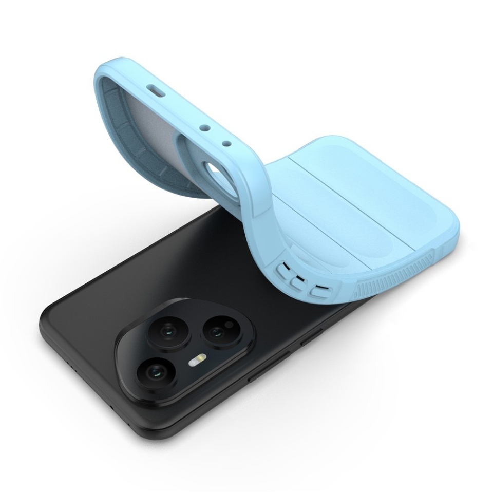 Husa pentru Honor 400 Pro, SKYDDAR INNOVATION, Magic Shield, din Silicon Mat, set cu sticker, Bleu - 1 | YEO