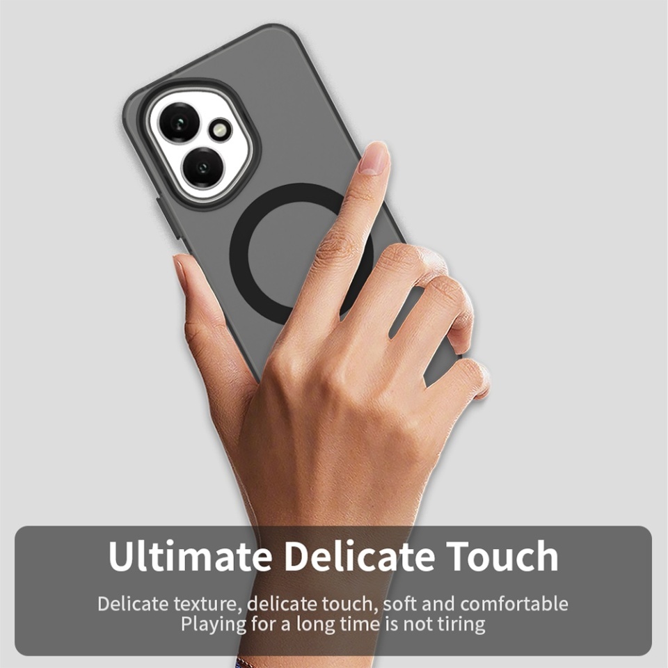 Husa pentru Honor 400, SKYDDAR INOVATION, CandyCase, Magsafe, set cu sticker, Negru - 3 | YEO